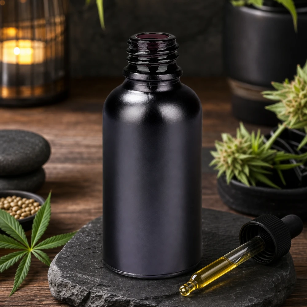 30ml dávkovací láhev BlackLine UT18/30 UNiTWIST Moderne 30ml Apothekerflasche BlackLine UT18/30 mit tropfgenauer Anwendung für Naturheilkunde