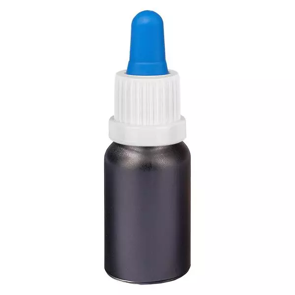 10ml pipetovací láhev bílá/modrá s uzávěrem proti neoprávněné manipulaci BlackLine UT18/10. 10ml pipetovací láhev bílá/modrá s uzávěrem proti neoprávněné manipulaci BlackLine UT18/10.