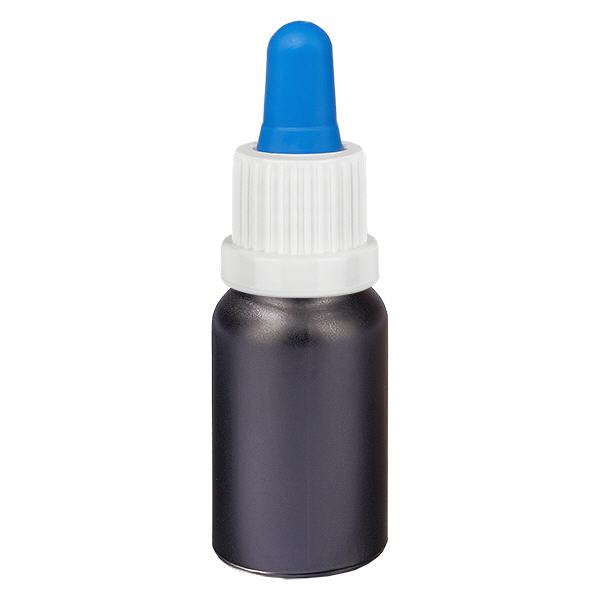 10ml pipetovací láhev bílá/modrá s uzávěrem proti neoprávněné manipulaci BlackLine UT18/10. 10ml pipetovací láhev bílá/modrá s uzávěrem proti neoprávněné manipulaci BlackLine UT18/10.