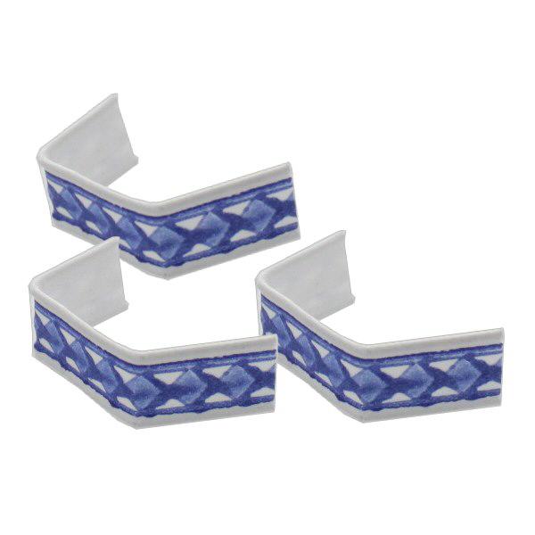 1 pap&#237;rov&#225; spona typu U, d&#233;lka 40, modr&#225;/b&#237;l&#225;