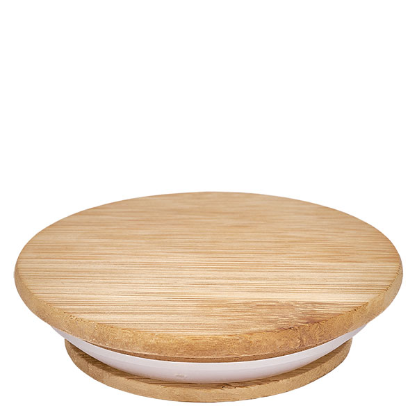 Dřevěné víko (buk) bez potisku pro WECK RR100 Holzdeckel Version A für WECK RR100 Gläser aus natürlichem Holz mit weißer Dichtung rund