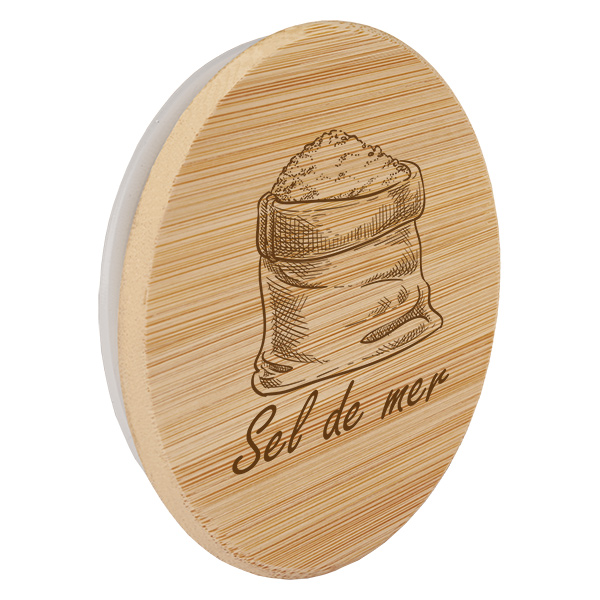 Couvercle en bois "sel de mer" pro WECK RR60