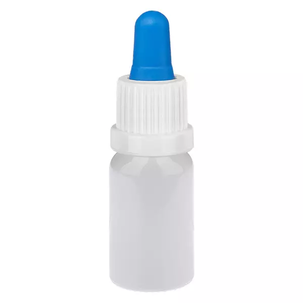 10ml lahvička s pipetou bílá/modrá bezpečnostní uzávěr WhiteLine UT18/10 10ml lahvička s pipetou bílá/modrá bezpečnostní uzávěr WhiteLine UT18/10