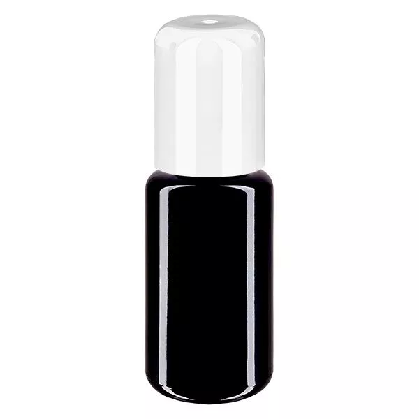 Lékárenská lahvička fialová 20ml roll-on uzávěr bílá Lékárenská lahvička fialová 20ml roll-on uzávěr bílá