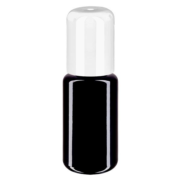 Lékárenská lahvička fialová 20ml roll-on uzávěr bílá Lékárenská lahvička fialová 20ml roll-on uzávěr bílá