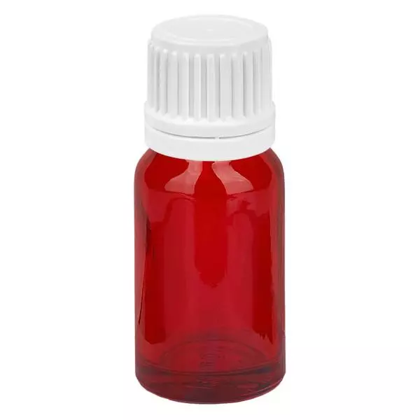 10ml láhev 11mm šroubovací uzávěr bílý uzávěr s ochranou proti manipulaci RedLine UT18/10 10ml láhev 11mm šroubovací uzávěr bílý uzávěr s ochranou proti manipulaci RedLine UT18/10