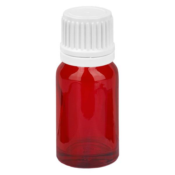 10ml láhev 11mm šroubovací uzávěr bílý uzávěr s ochranou proti manipulaci RedLine UT18/10 10ml láhev 11mm šroubovací uzávěr bílý uzávěr s ochranou proti manipulaci RedLine UT18/10