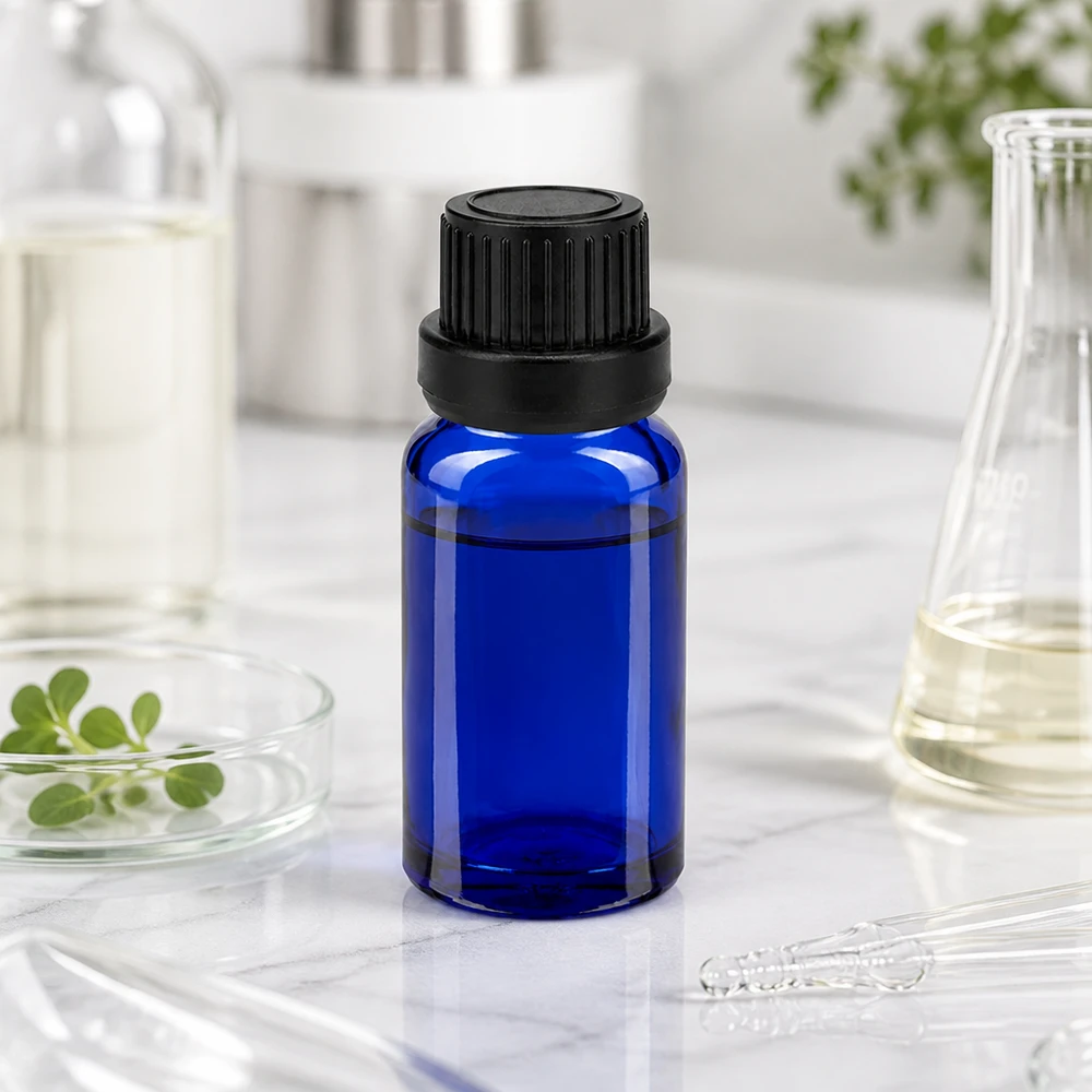 10ml lahvička 11mm šroubovací uzávěr černý BlueLine UT18/10.