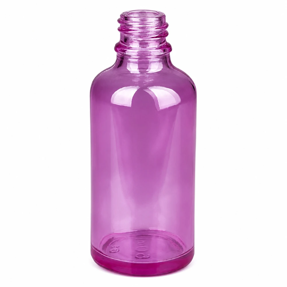50ml Violettglas-Flasche mit Aluminium-Verschluss perfekt für DIY-Kosmetik und Mischungen