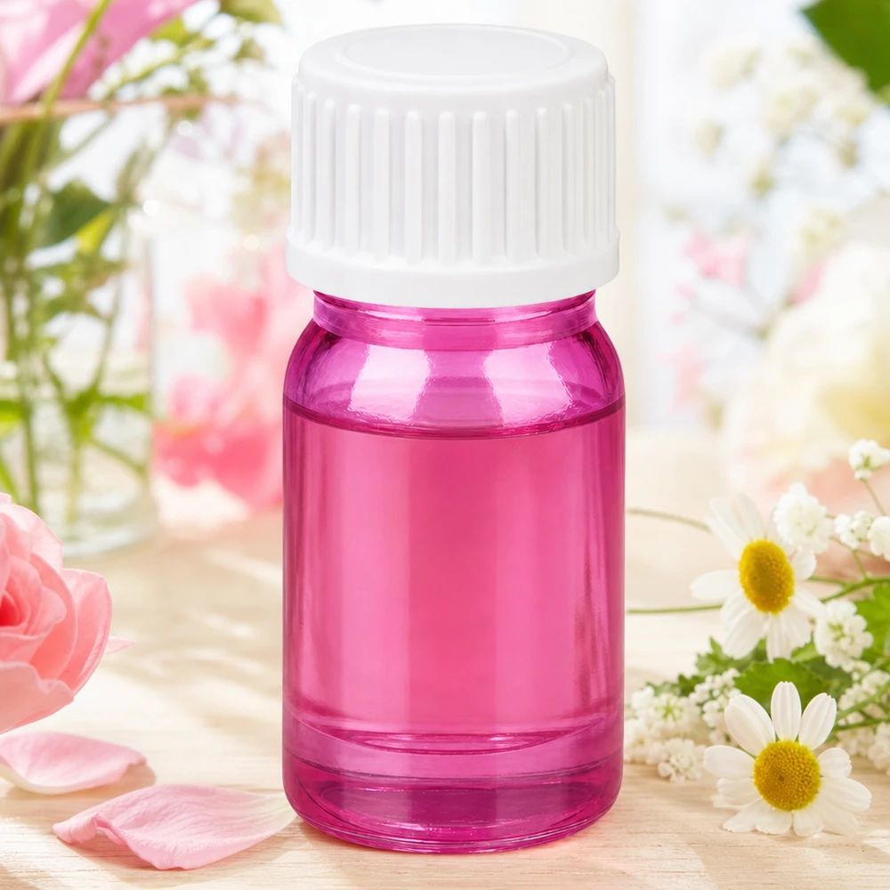 5ml lahvička s kapátkem 0,9 mm bílá standardní PurpleLine UT18/5 Handliche 5ml Tropfflasche in Purple Design mit weißem Schraubdeckel für DIY Kosmetik