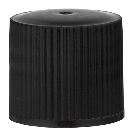 Šroubovací víčko 16,8x17,2 mm, závit GL18, PE černé s těsněním. Šroubovací víčko 16,8x17,2 mm, závit GL18, PE černé s těsněním.