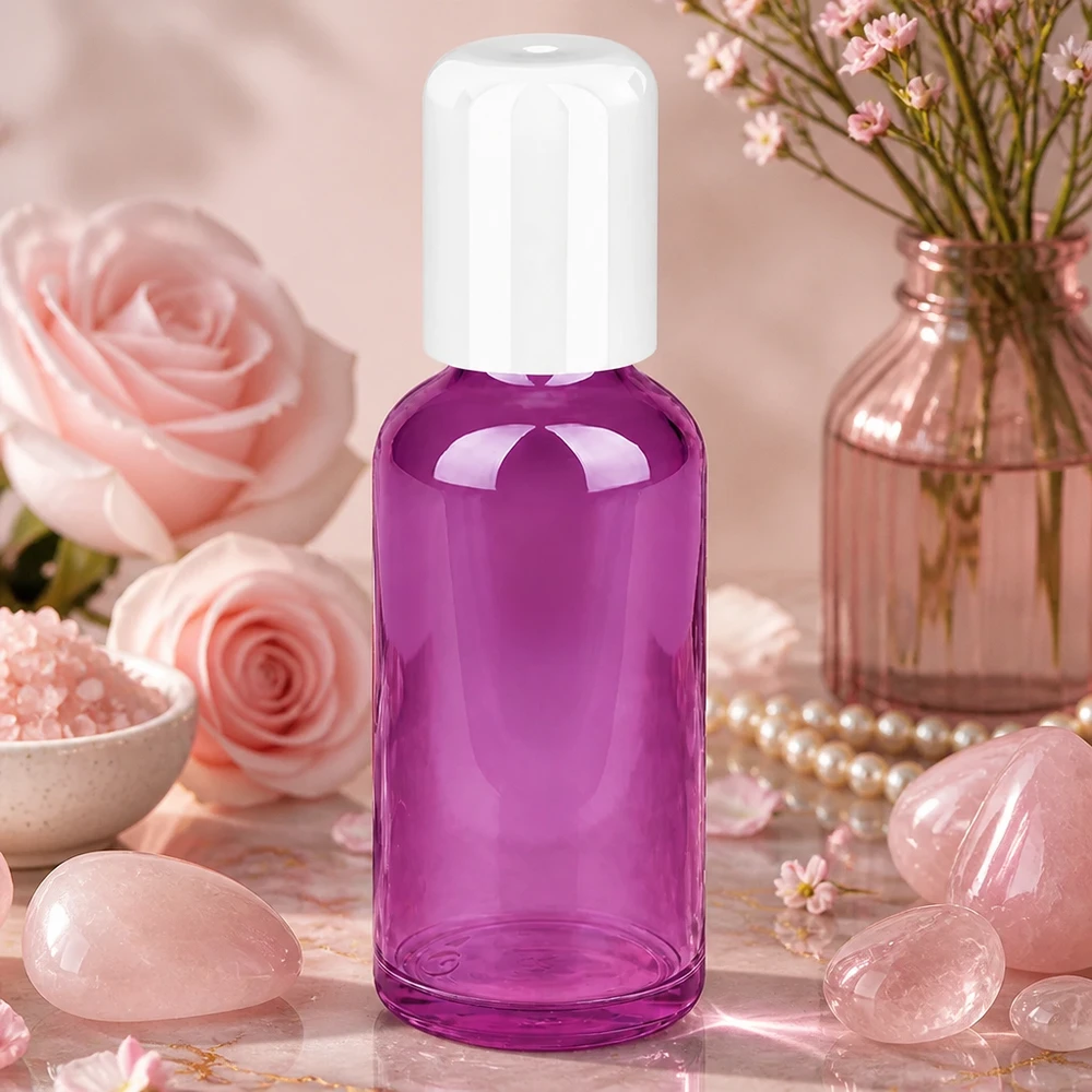 50ml Roll-On Flasche STD PurpleLine mit ergonomischer Form für komfortable Handhabung