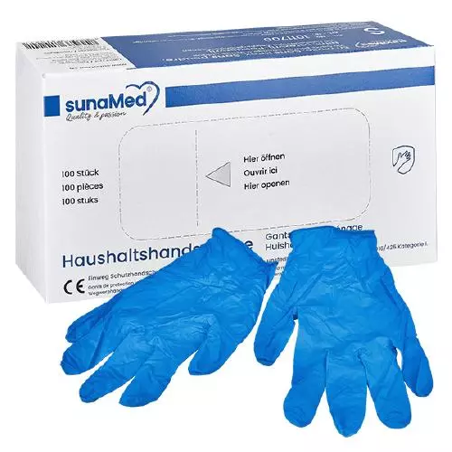 Krabice 100 kusů jednorázových rukavic SunaMed velikosti S.
