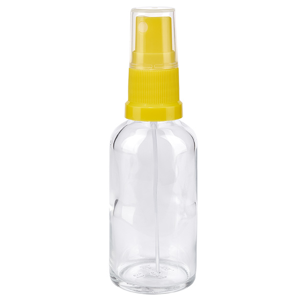 50ml láhev s rozprašovačem žlutá/průhledná standardní uzávěr ClearLine UT18/50 50ml láhev s rozprašovačem žlutá/průhledná standardní uzávěr ClearLine UT18/50