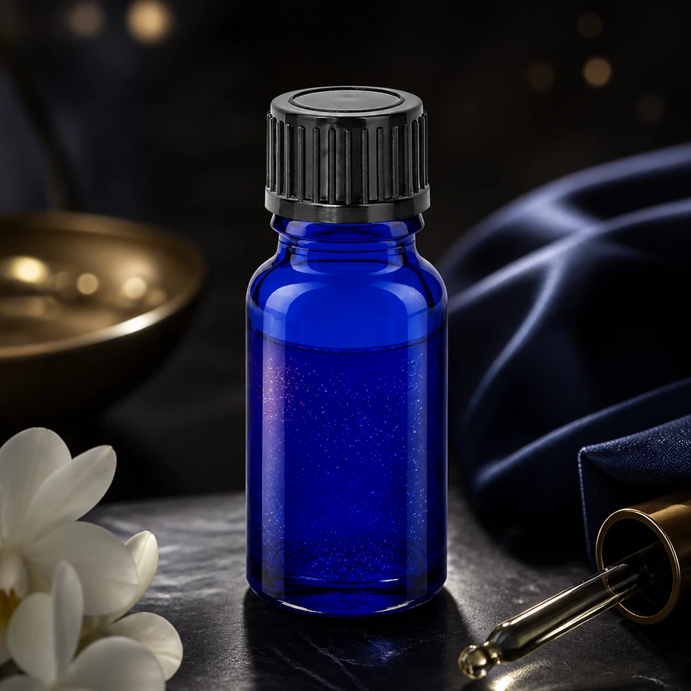 10ml lahvička 11mm šroubovací uzávěr černá standardní BlueLine UT18/10