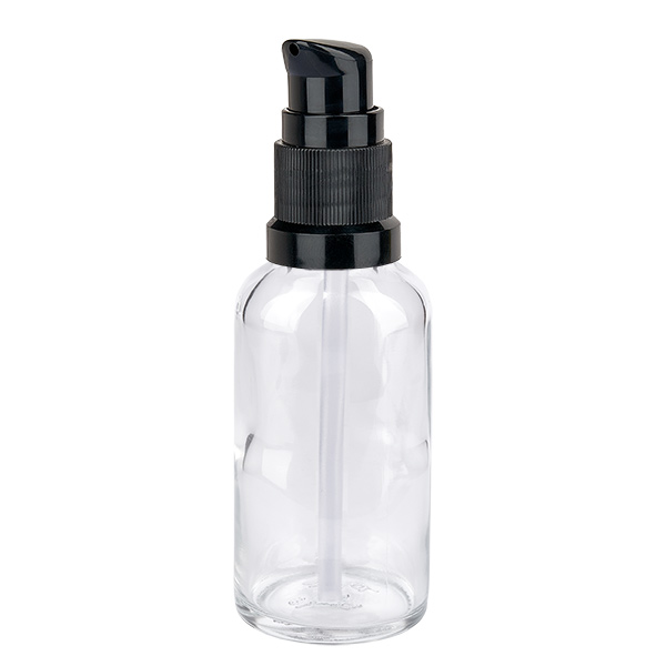 30ml lahvička s pumpičkou černá standardní uzávěr ClearLine UT18/30