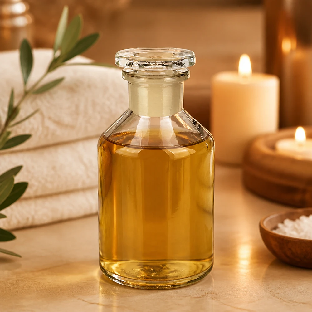 Láhev se strmým hrdlem 50ml čirá skleněná zátka s úzkým hrdlem Steilbrustflasche 50ml mit eingeschliffenem Stopfen für Aromaöle und Tinkturen
