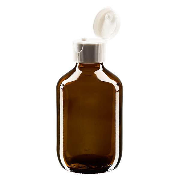 200ml lahvička na léky hnědá, s flip-top uzávěrem ApoGlas 200ml lahvička na léky hnědá, s flip-top uzávěrem ApoGlas
