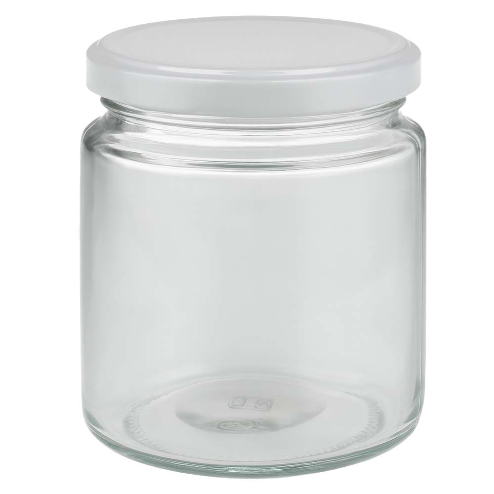 350g Honigglas + BasicSeal Deckel weiß UNiTWIST