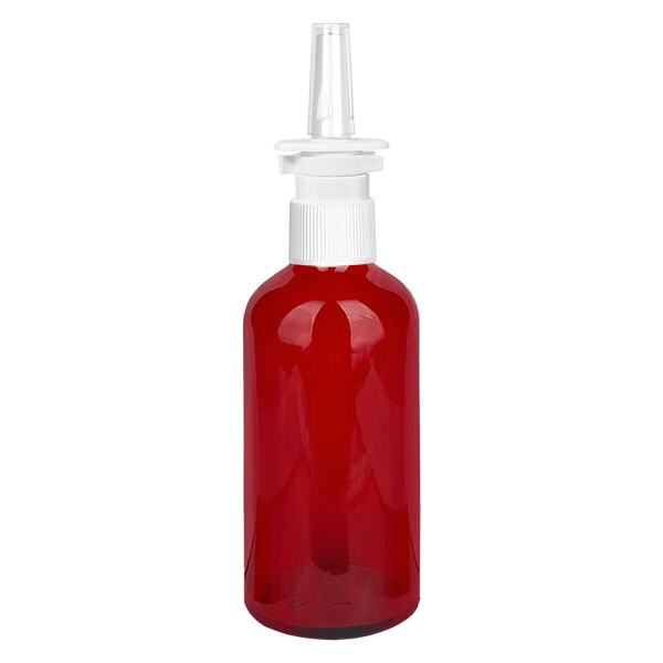 100ml lahvi&#269;ka na nosn&#237; sprej b&#237;l&#225;/transparentn&#237; standardn&#237; uz&#225;v&#283;r RedLine UT18/100