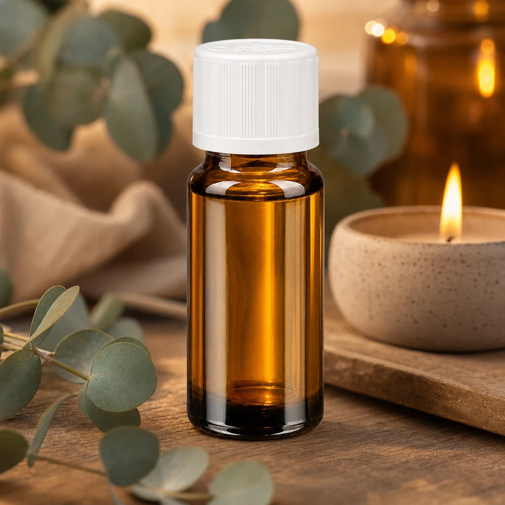 Braune Tropfflasche 10ml Glas weißer Kinderschutzverschluss Aromatherapie Anwendung