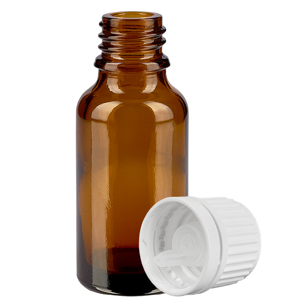 20ml lahvička s kapátkem 0,7 mm bílá s uzávěrem s ochranou proti manipulaci BrownLine UT18/20. 20ml lahvička s kapátkem 0,7 mm bílá s uzávěrem s ochranou proti manipulaci BrownLine UT18/20.