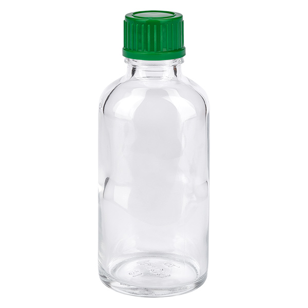 50ml láhev 11mm šroubovací uzávěr zelený Standard ClearLine UT18/50 50ml láhev 11mm šroubovací uzávěr zelený Standard ClearLine UT18/50
