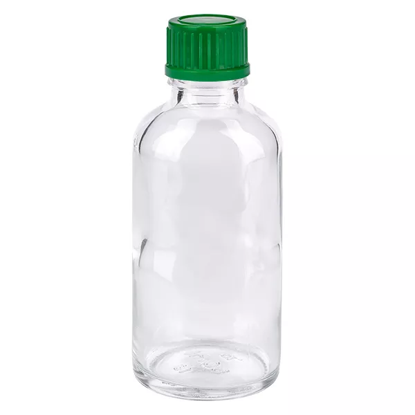 50ml láhev 11mm šroubovací uzávěr zelený Standard ClearLine UT18/50
