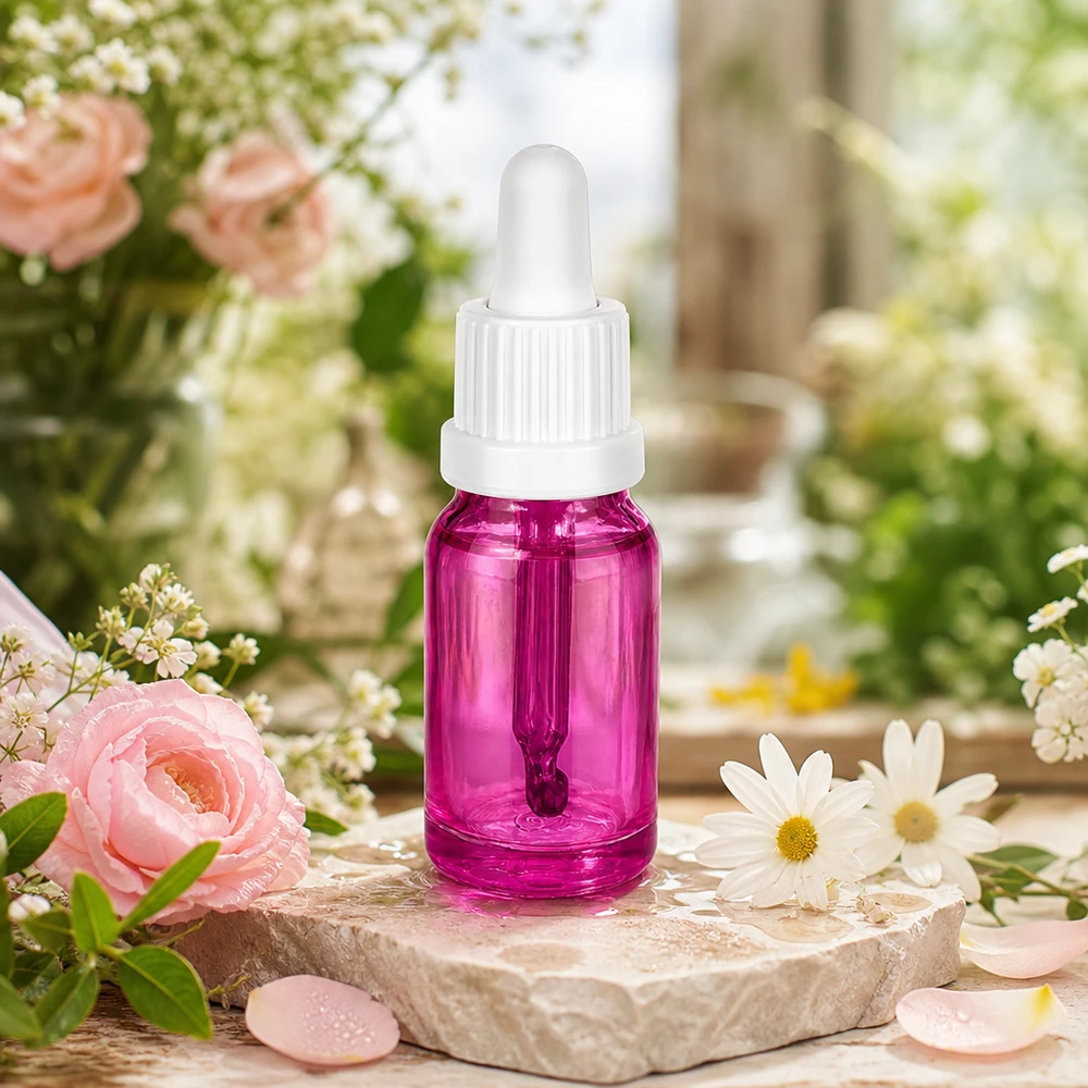 10ml Pipettenflasche violett für professionelle Anwendung in Kosmetik OV PurpleLine UT18/10
