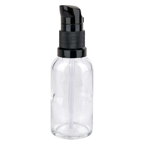 30ml lahvička s pumpičkou černá standardní uzávěr ClearLine UT18/30 30ml lahvička s pumpičkou černá standardní uzávěr ClearLine UT18/30