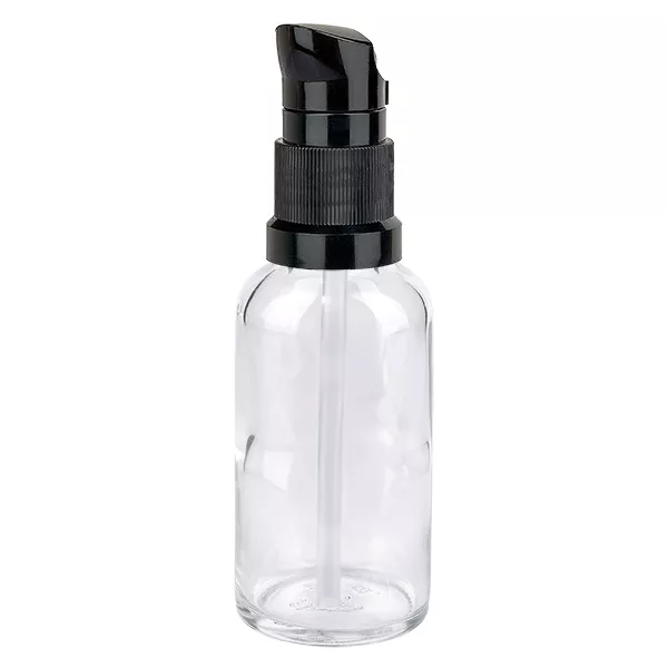 30ml lahvička s pumpičkou černá standardní uzávěr ClearLine UT18/30 30ml lahvička s pumpičkou černá standardní uzávěr ClearLine UT18/30