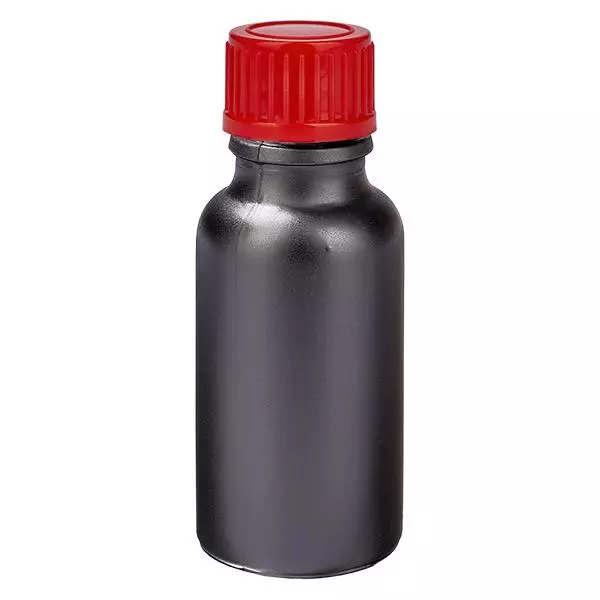 20ml láhev 11mm šroubovací uzávěr červený standard BlackLine UT18/20 20ml láhev 11mm šroubovací uzávěr červený standard BlackLine UT18/20