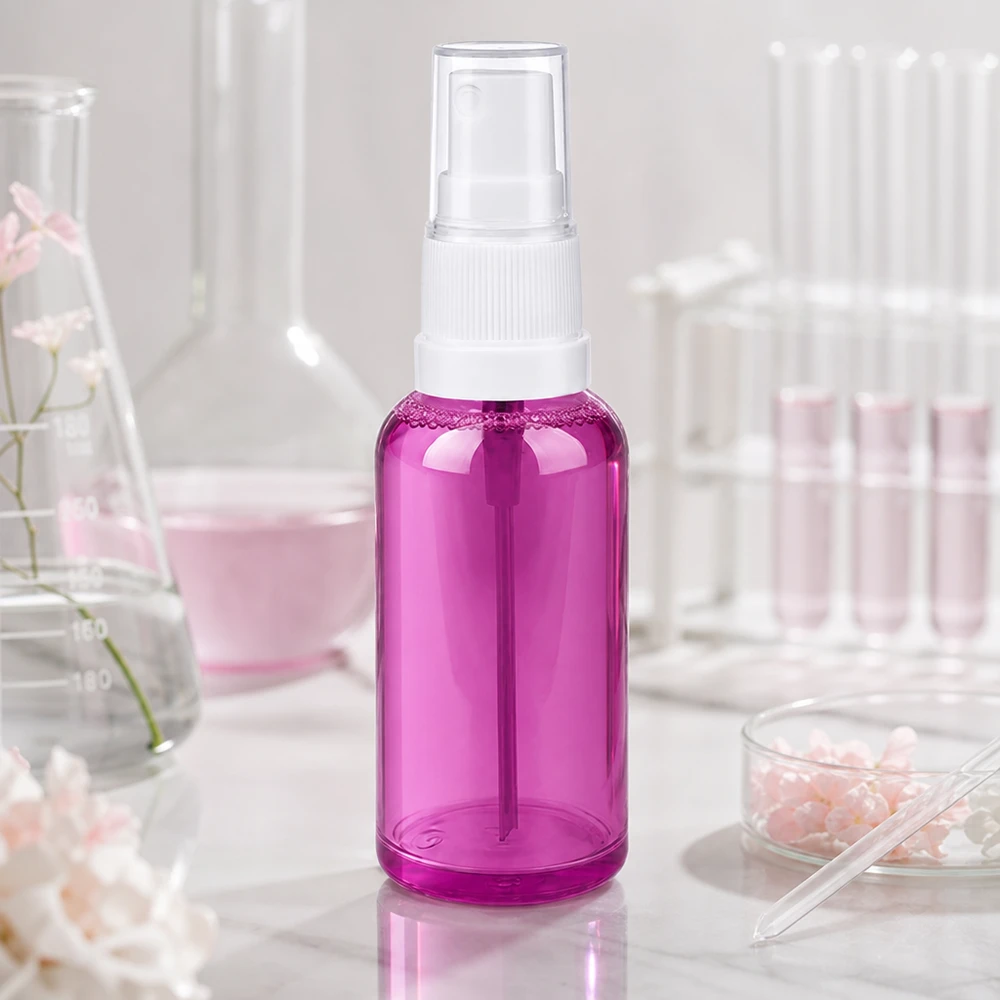 50ml lahvička s rozprašovačem bílá/průhledná Standard PurpleLine UT18/50 50ml PurpleLine Sprühflasche in lila durchsichtig ideal für Haarpflege und Styling