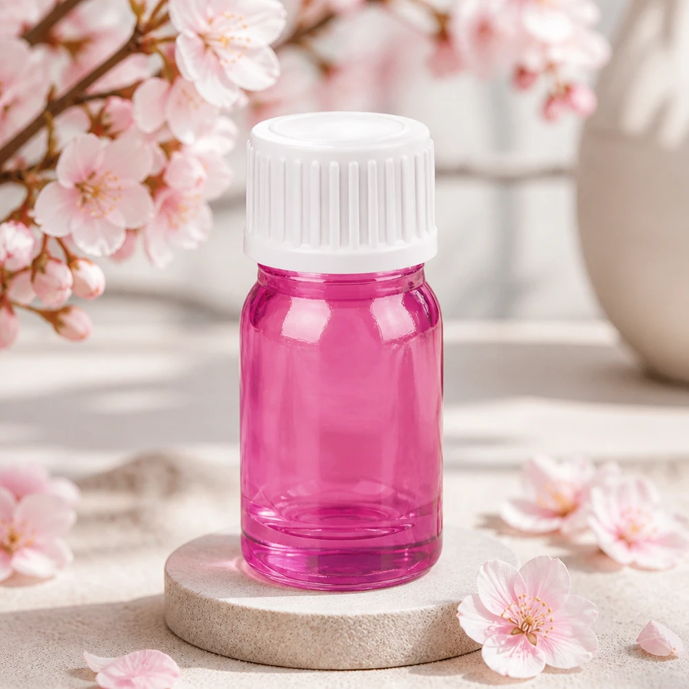 5ml Tropfflasche handliche Größe lila transparent mit kindersicherem Verschluss PurpleLine STD