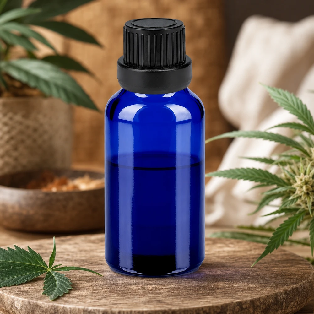 Vielseitige 20ml Flasche aus UV-schützendem Glas für Parfums und Tinkturen