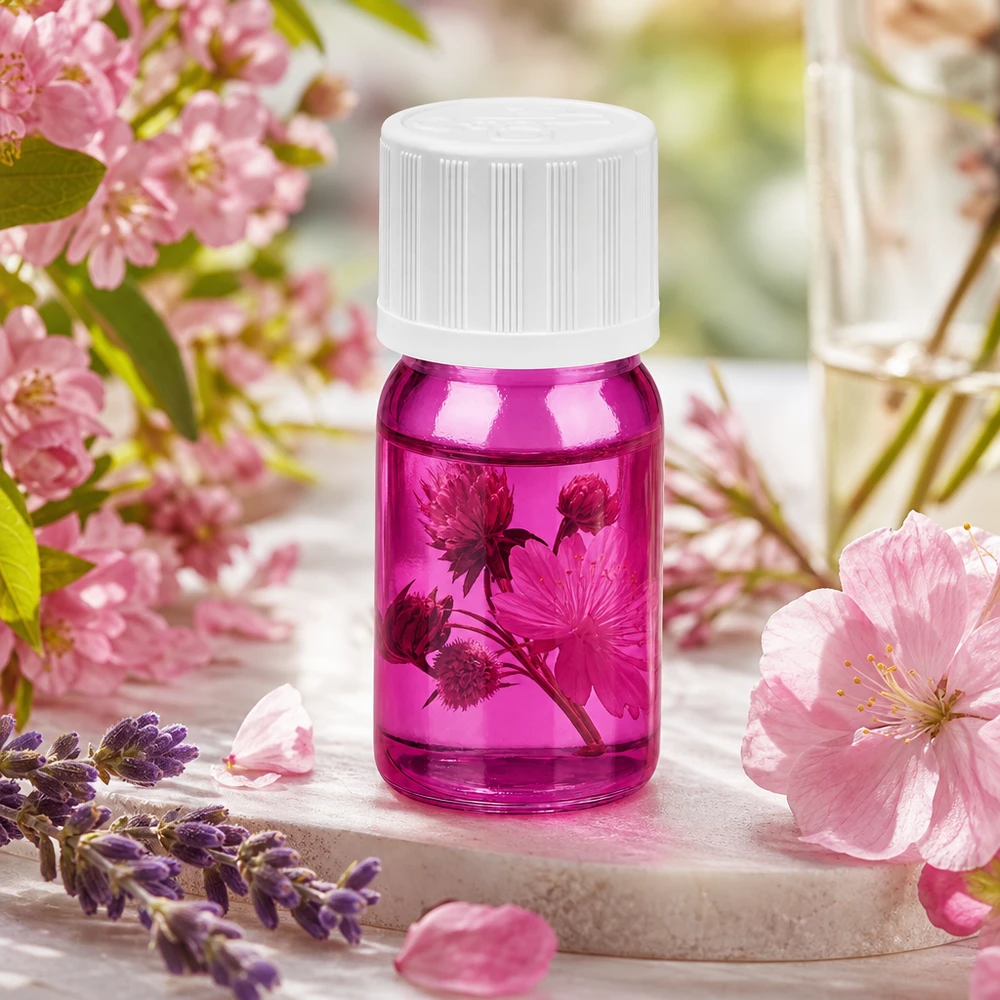 5ml lahvička s kapátkem 1,2 mm bílá standardní PurpleLine odolná proti otevření dětmi. UT18/5 5ml Tropfflasche Purple mit weißem Sicherheitsverschluss für pharmazeutische Anwendungen
