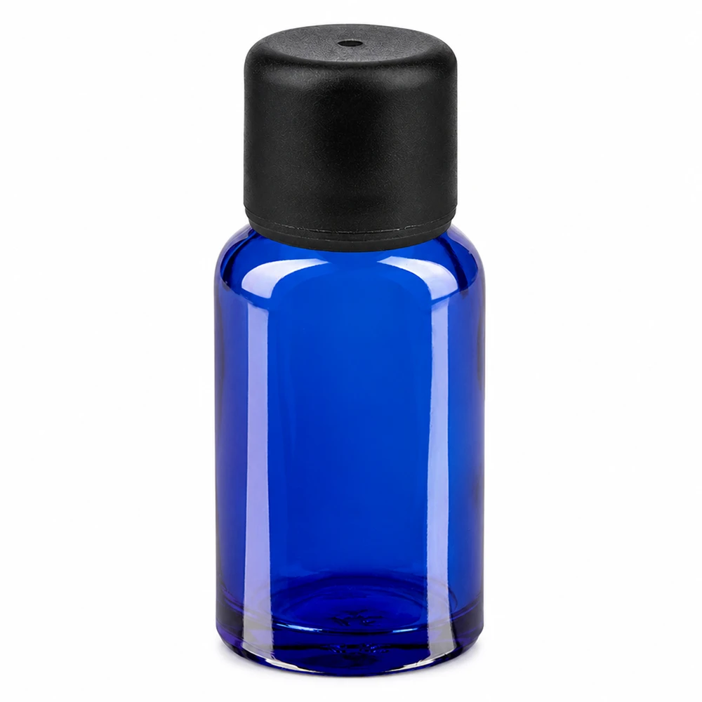 10ml lahvička 6mm šroubovací uzávěr černý standard BlueLine UT18/10