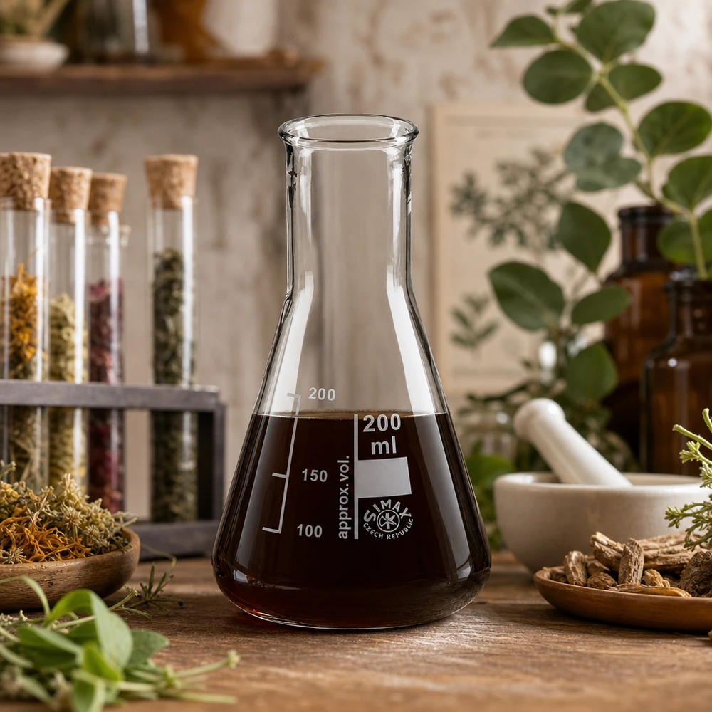 Erlenmeyerova baňka 200ml s úzkým hrdlem