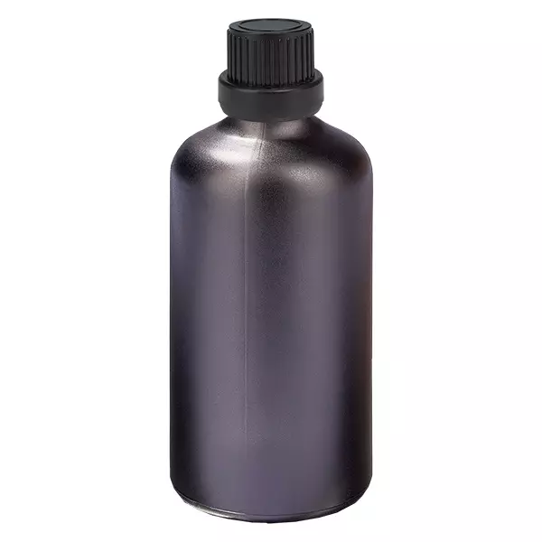 100ml láhev 11mm šroubovací uzávěr černý uzávěr s ochranou proti manipulaci BlackLine UT18/100 100ml láhev 11mm šroubovací uzávěr černý uzávěr s ochranou proti manipulaci BlackLine UT18/100