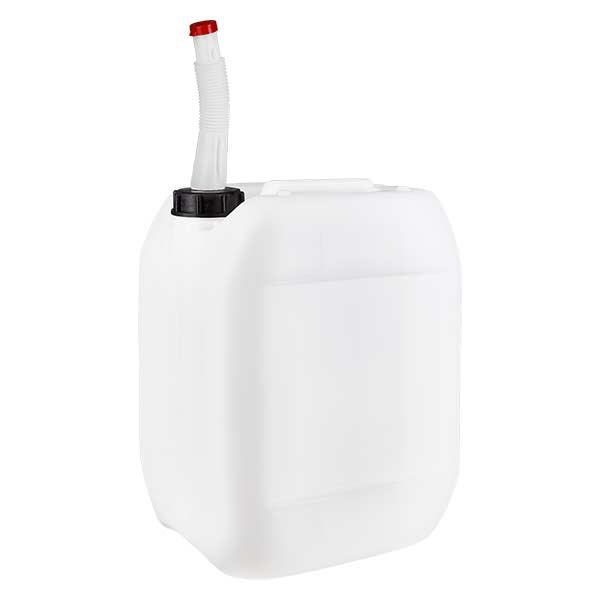 Kanystr o objemu 10 litr&#367; s v&#253;pustnou trubkou Flex
