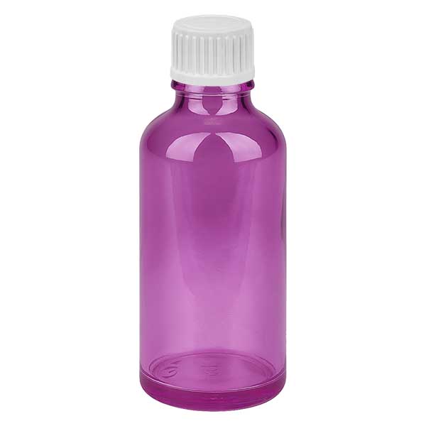 50ml lahvi&#269;ka s kap&#225;tkem 0,9 mm b&#237;l&#225; standardn&#237; PurpleLine. UT18/50