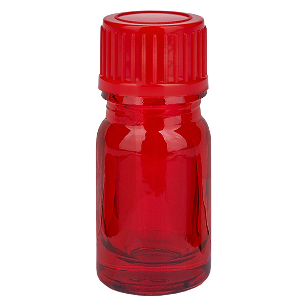5ml lahvička 11mm šroubovací uzávěr červená standard RedLine UT18/5 5ml lahvička 11mm šroubovací uzávěr červená standard RedLine UT18/5