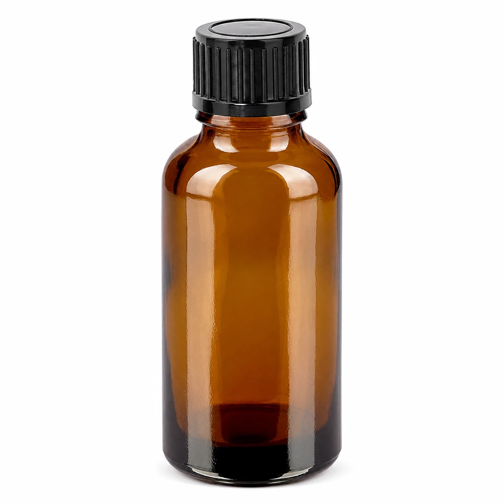 30ml láhev 11mm šroubovací uzávěr černá Standard BrownLine UT18/30 Professionelle 30ml Braunglasflasche ideal für DIY Kosmetik und Naturprodukte