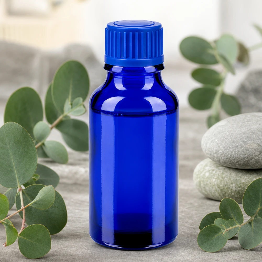 Robuste 20ml Laborflasche mit ergonomischem blauen Design für einfache Handhabung