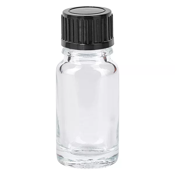 10ml láhev 11mm šroubovací uzávěr černá Standard ClearLine UT18/10 10ml láhev 11mm šroubovací uzávěr černá Standard ClearLine UT18/10