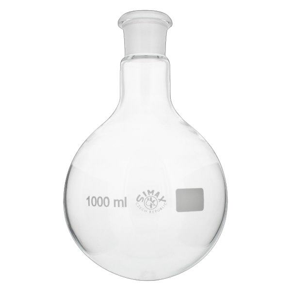 Baňka s kulatým dnem 1000ml se standardním broušeným spojem (29/32) Baňka s kulatým dnem 1000ml se standardním broušeným spojem (29/32)