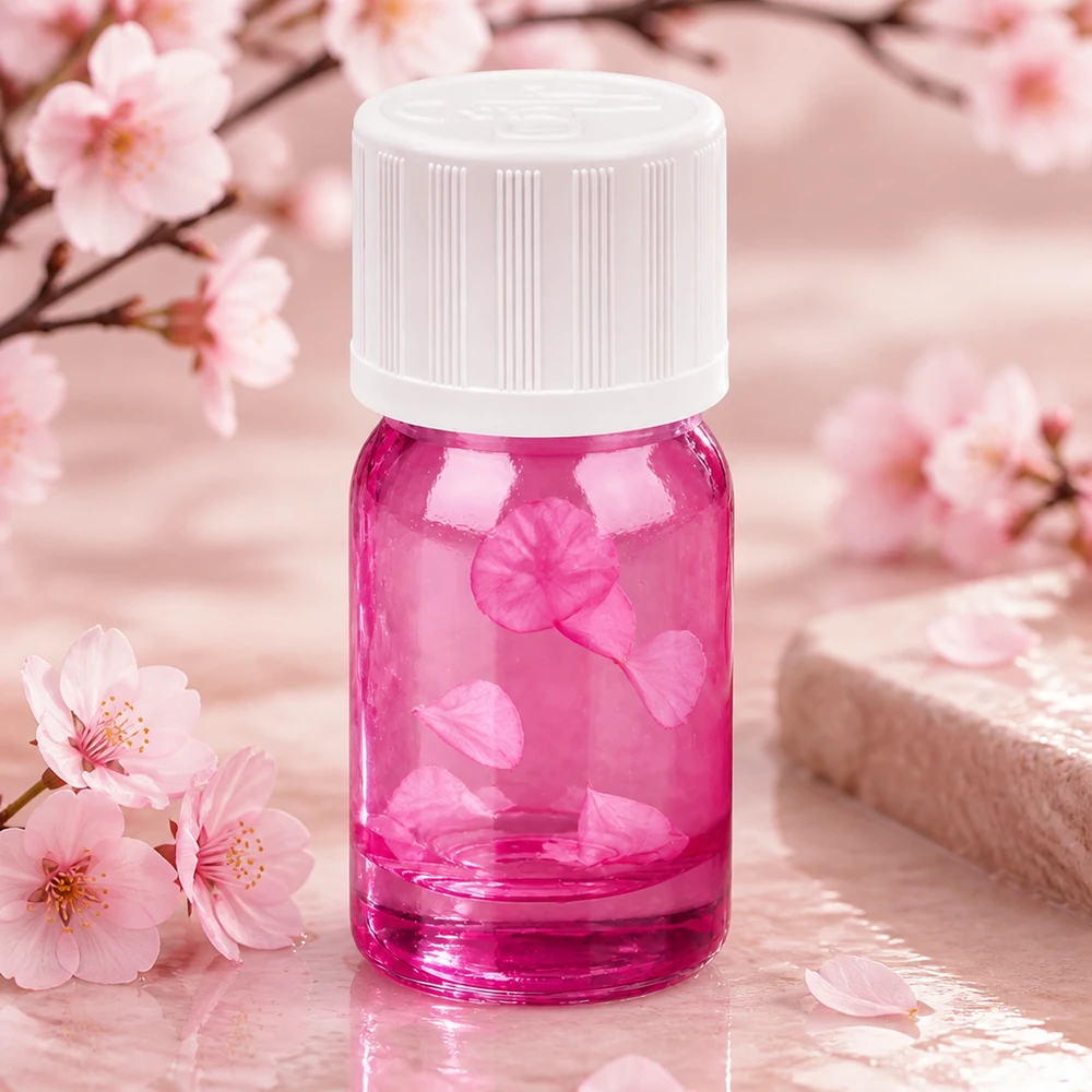 Kompakte violette Tropfflasche 5ml perfekt für Reise und unterwegs dosieren
