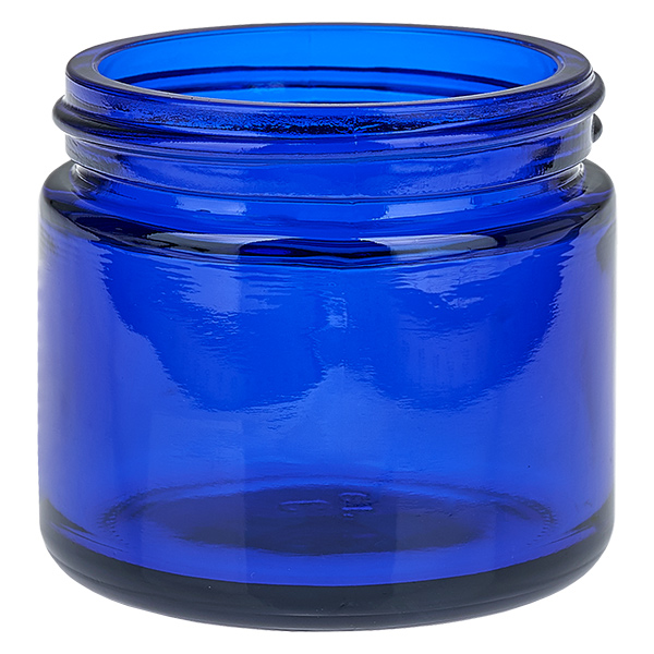 Skleněná dóza 60ml modrá s vkládacím víčkem UNiTWIST. Skleněná dóza 60ml modrá s vkládacím víčkem UNiTWIST.