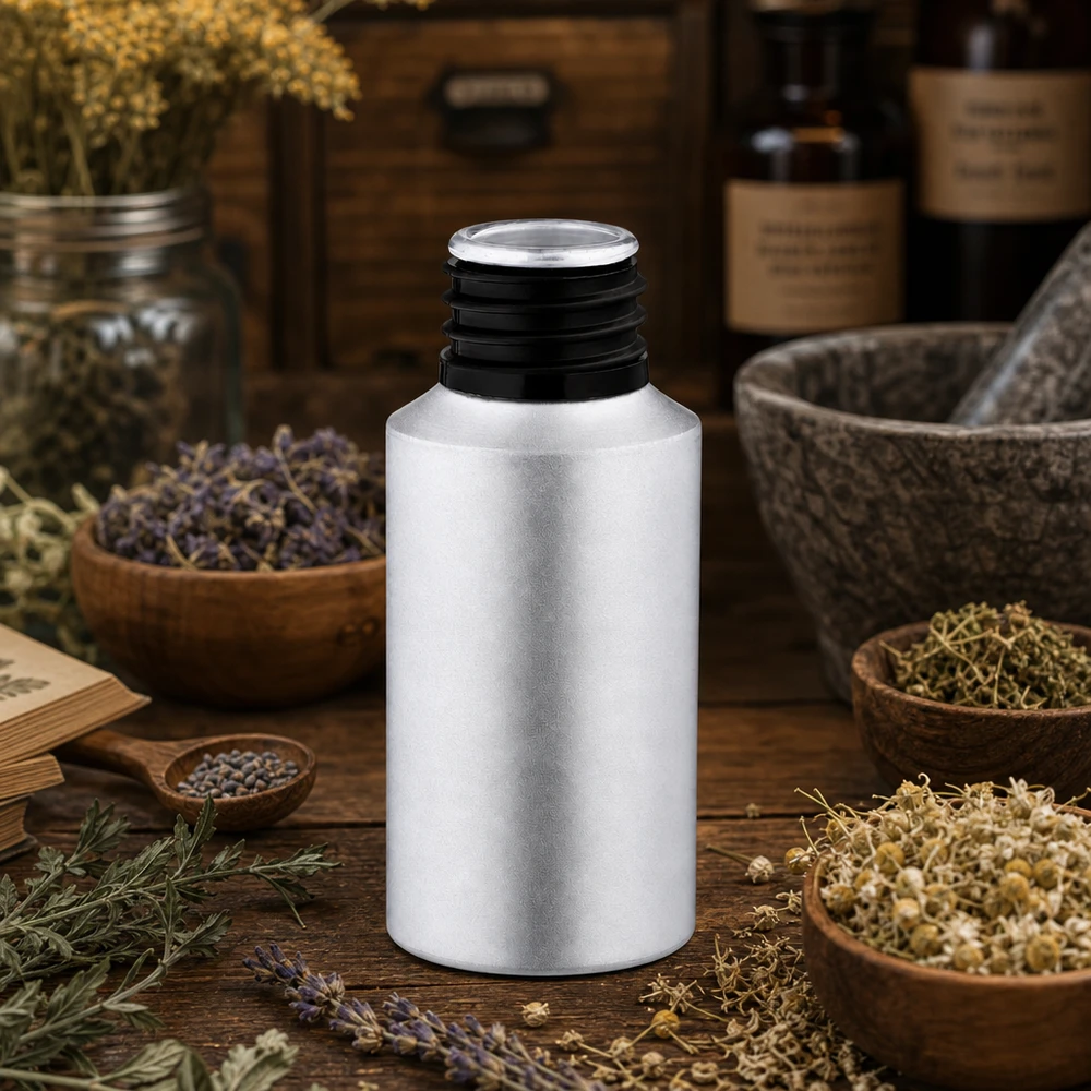 Premium 30ml Aluflasche mit gebeizter Oberfläche für pharmazeutische Präparate und Tinkturen