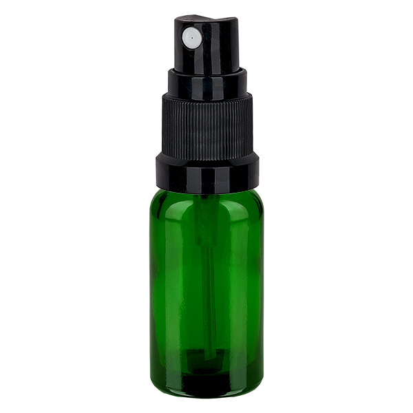 20ml lahvička s rozprašovačem černá standardní uzávěr GreenLine UT18/20